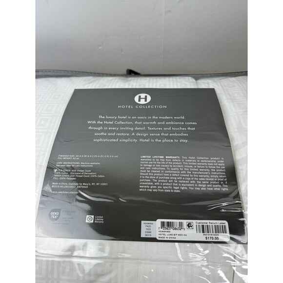 Hotel Collection King Luxe Down Alternative Medium-Support Pillow - Picture 4 of 6